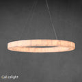 Rivage Alabaster Round Chandelier 60