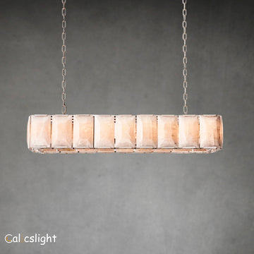 Harlow Calcite Rectangular Chandelier 62"