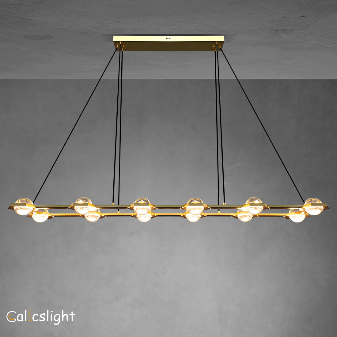 Elegant Rectangular Chandelier 54" 72"