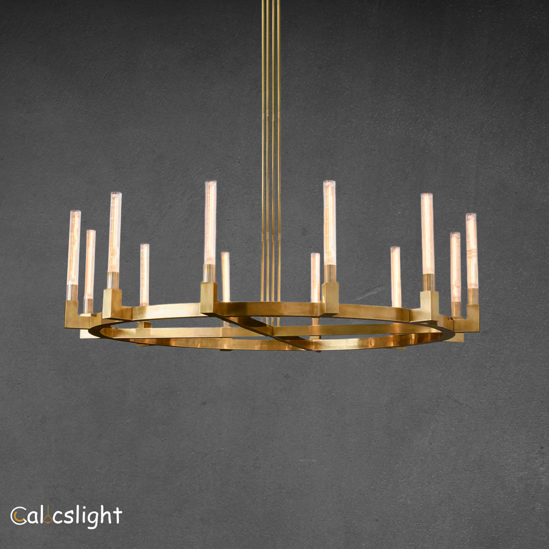 Candlestick Round Chandelier 60"