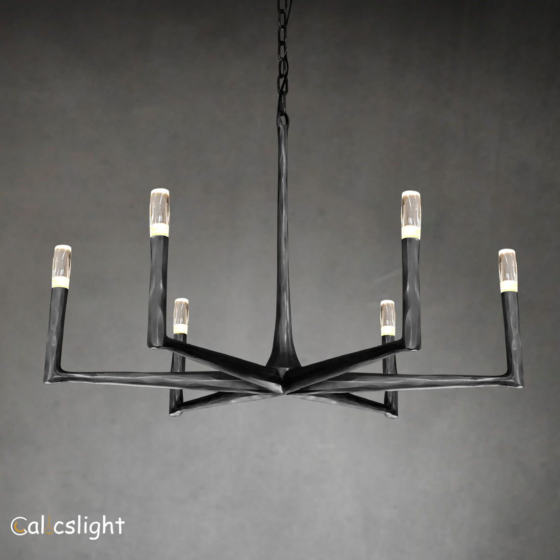 Thaddeus Forged Round Chandelier 36" 48" 60" 72"