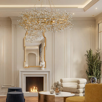 Fiore Crown Chandelier 39" 48" 60"