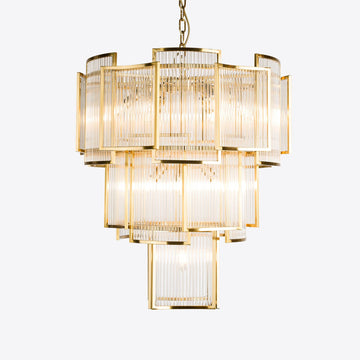 Brass Monte Carlo Grande Chandelier 26.8"