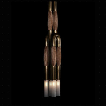 Heritage Horsehair 4-Light Pendant