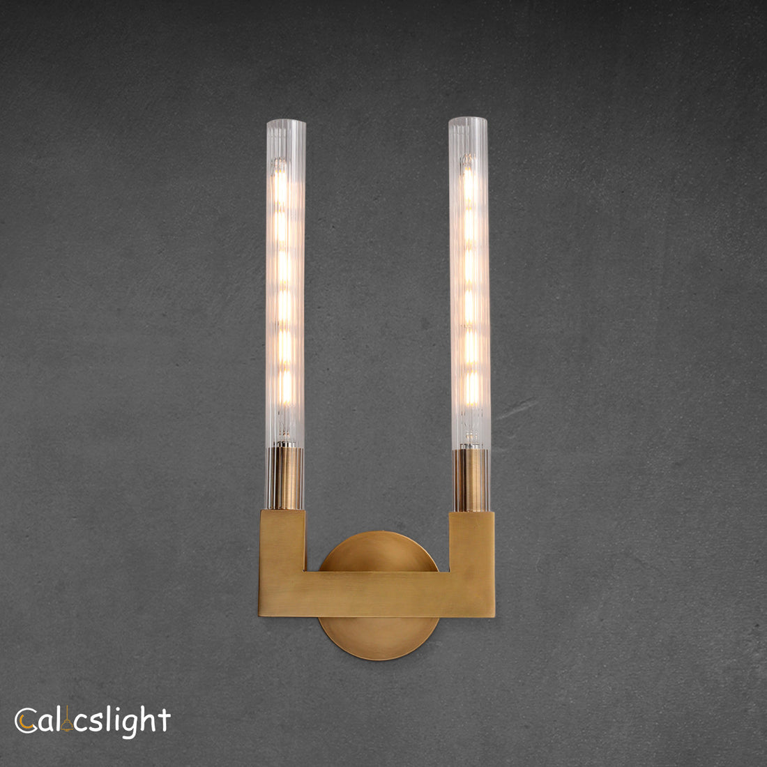 Candlestick Double Wall Sconce 18"H
