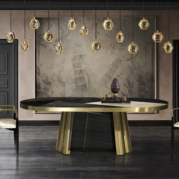 Elegant Linear Chandelier W 72"