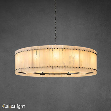 Marcus Alabaster Round Chandelier 60"