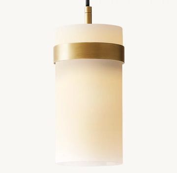 Ravelle Milk Glass Pendant 5"