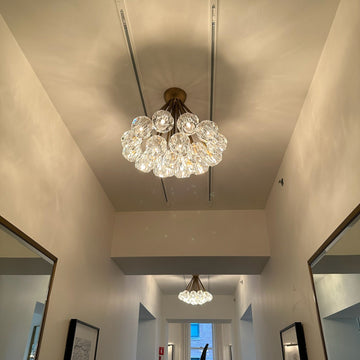 Bille De Crystal Ball Flush Mount 24"