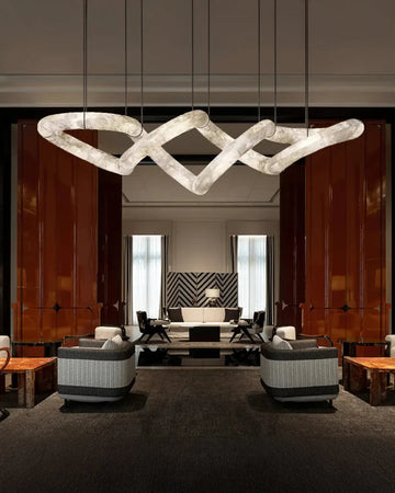 Oslo Infinity Massive Alabaster Chandelier