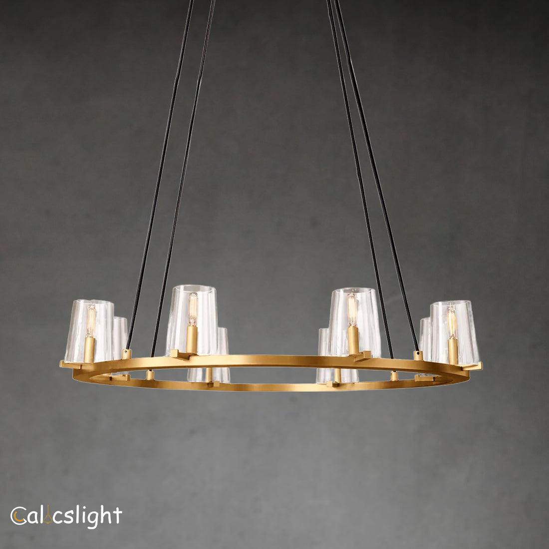 pauillac Clear Glass Round Chandelier 36"