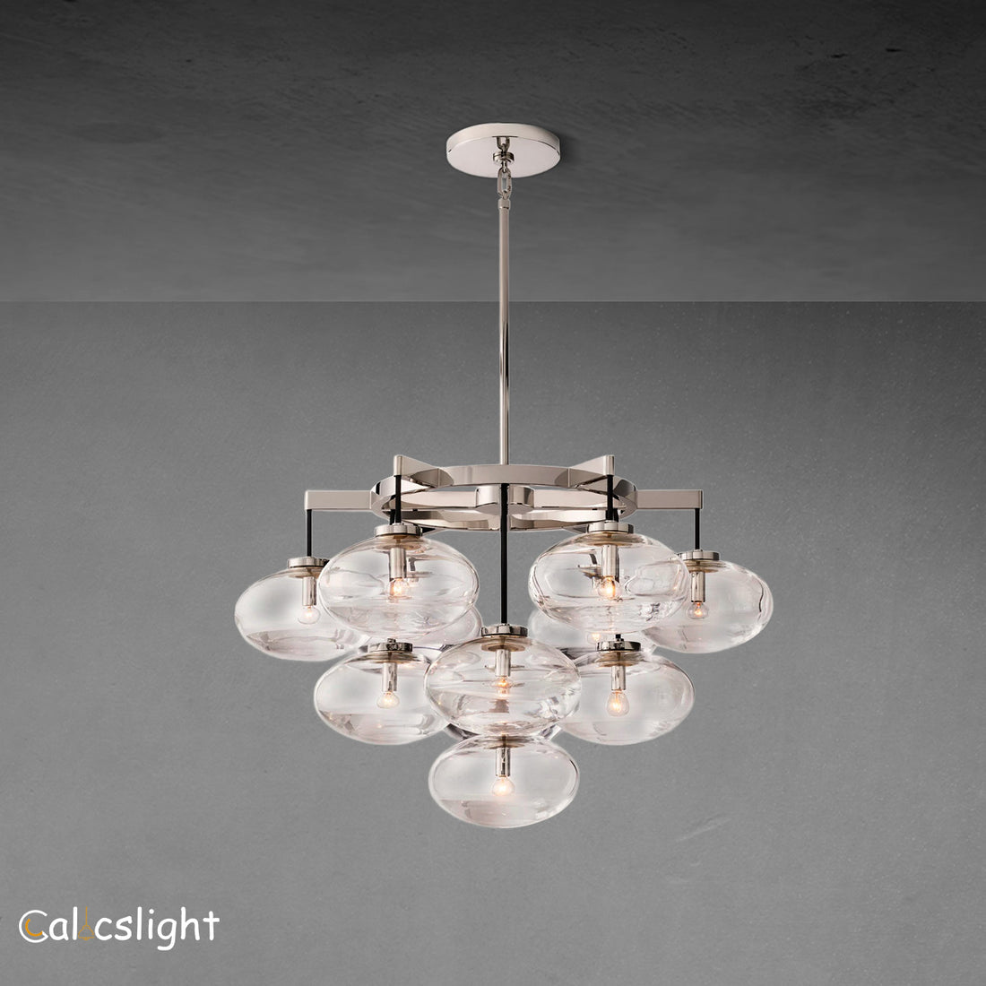 Cabrelle Glass Round Chandelier 36"
