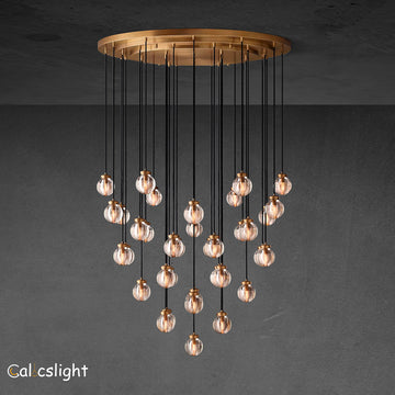 Pearl Round Chandelier 48"