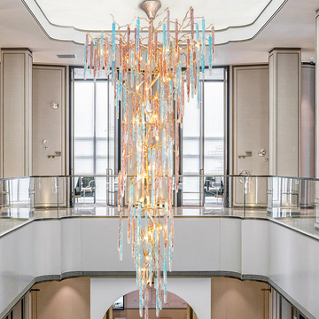 Dora Colorful Crystal Staircase Chandelier