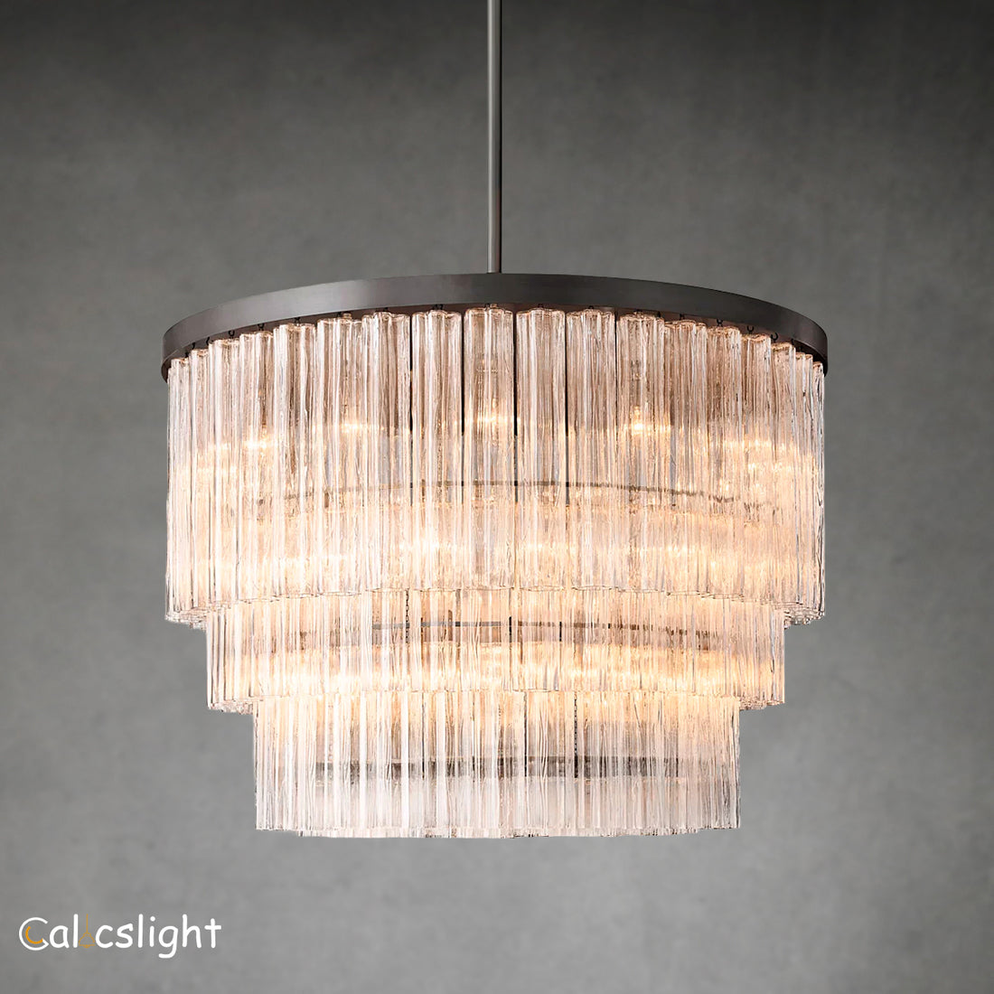 Cielo Three-Tier Round Chandelier 48"