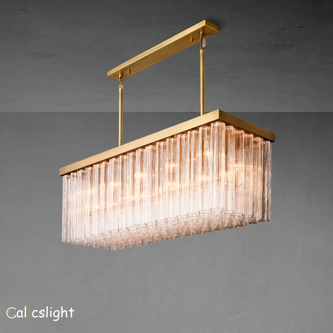 Cielo Rectangular Chandelier  54"/73"