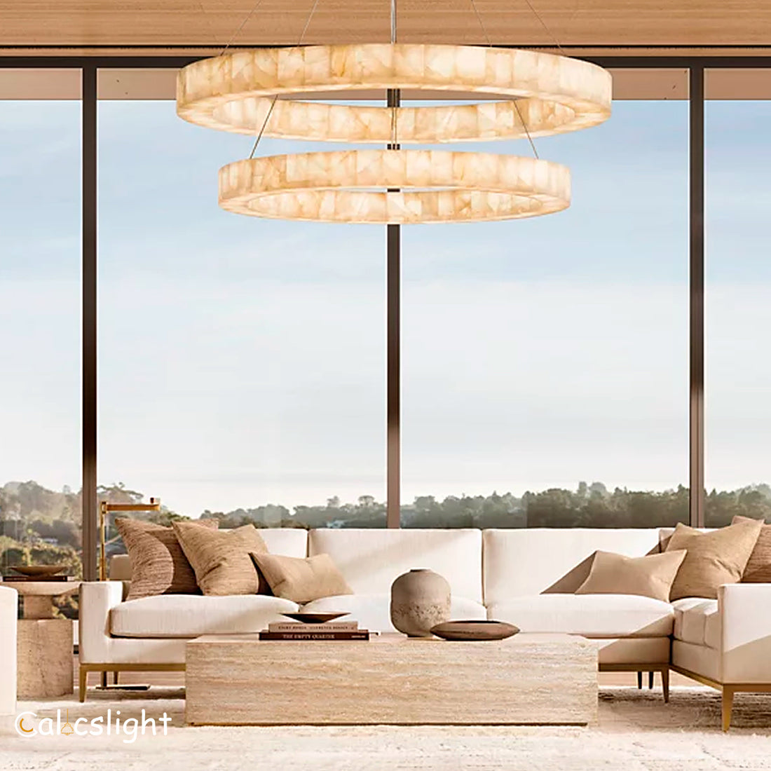 Rivage Lueur Two-Tier Round Chandelier 60"