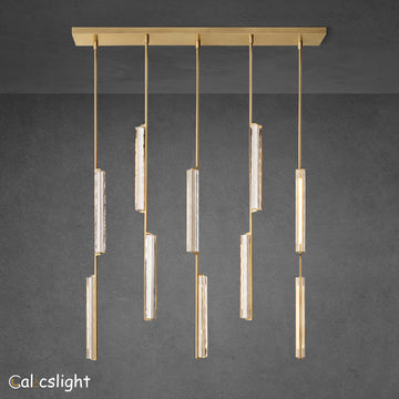 Aaron Crystal Linear Chandelier 54"