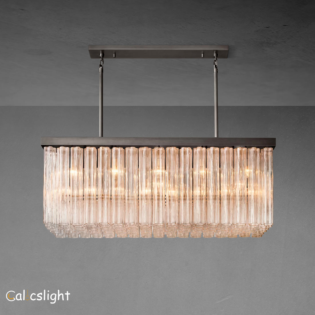 Cielo Rectangular Chandelier  54"/73"
