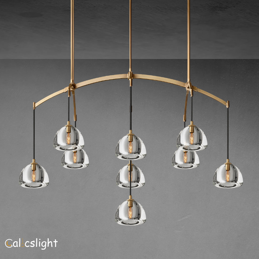 Hemisphe Linear Chandelier 54"