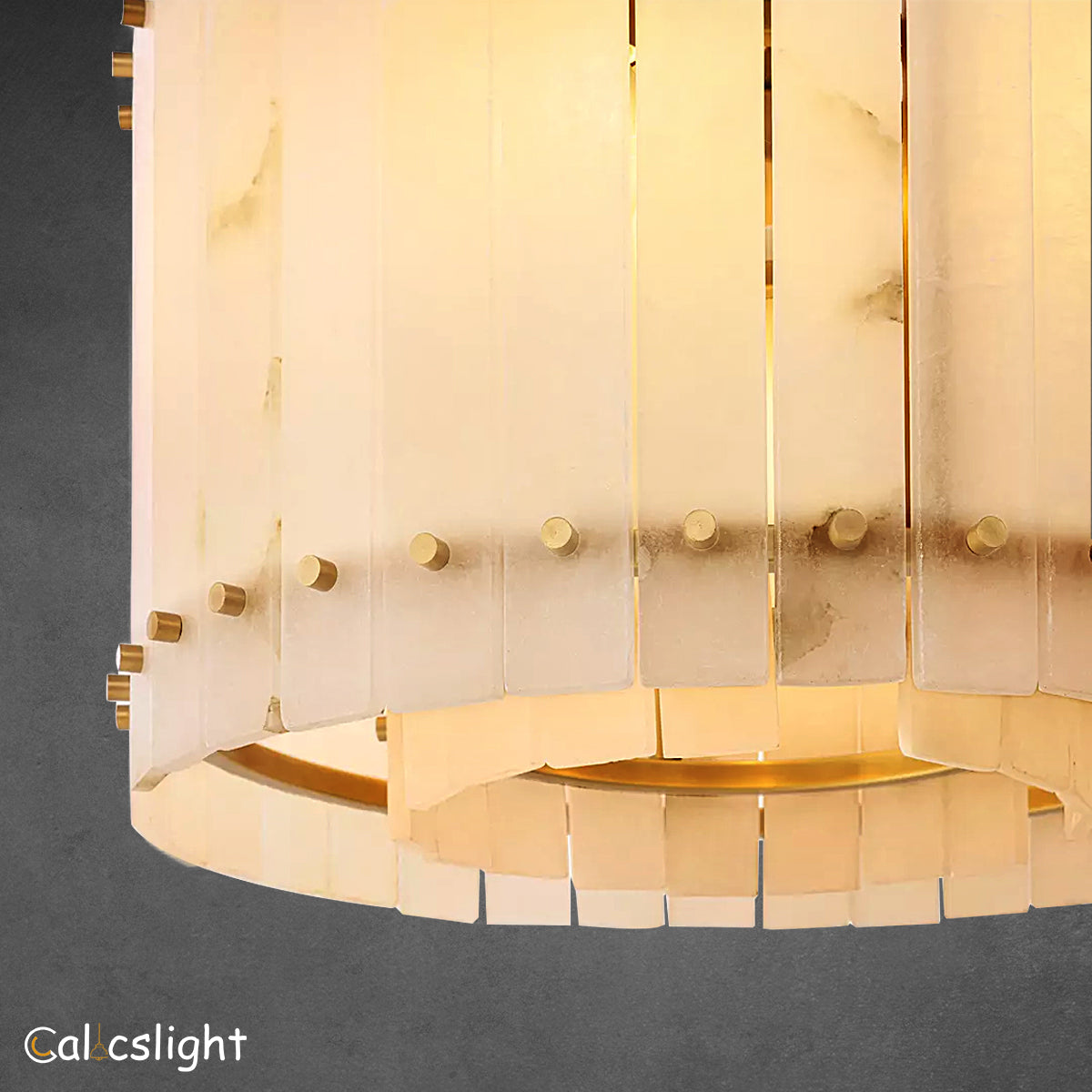 San Marcus Alabaster Round Chandelier 22"