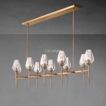Tulip Linear Chandelier 65"
