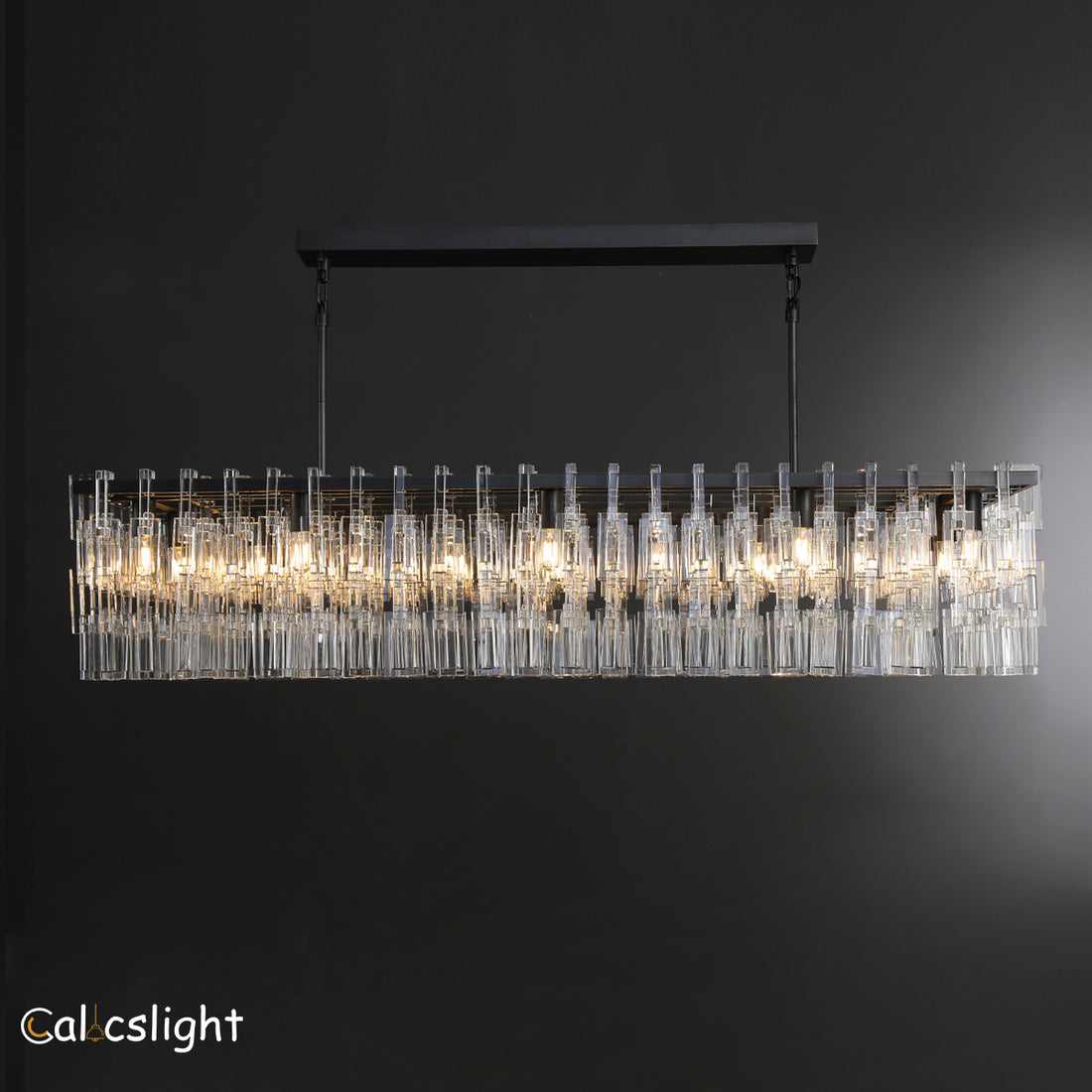 Marignann K9 Crystal Rectangular Chandelier 60"