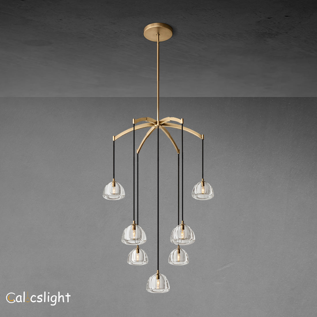 Hemisphe Glass Round Chandelier 36" 48" 60"