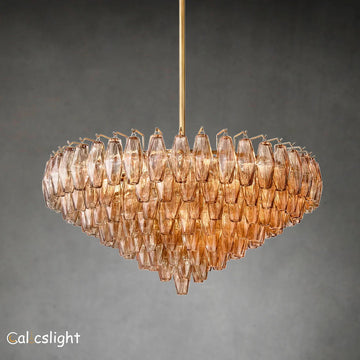 Custom 47"Chavelle Glass Round Ceiling Light