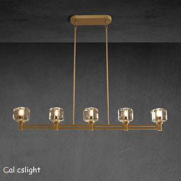 Durane Crystal Linear Chandelier 54"