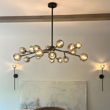 Boule De Crystal Ball Round Chandelier 36"