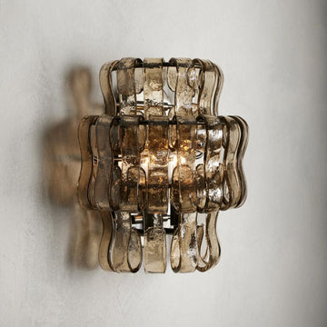Ghiaccio Glass Wall Sconce 12"W