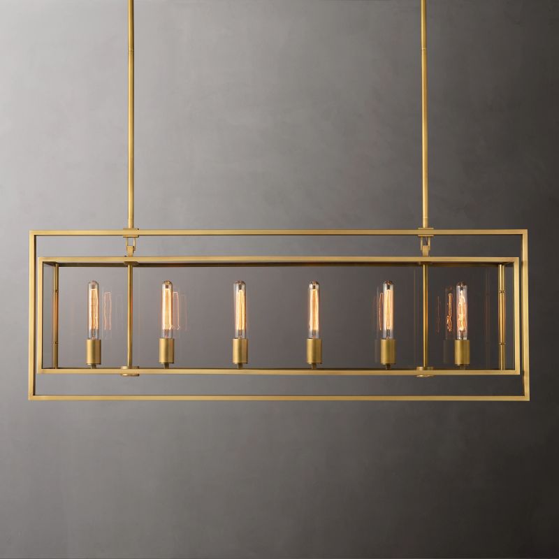 Baker Rectangular Chandelier 72"