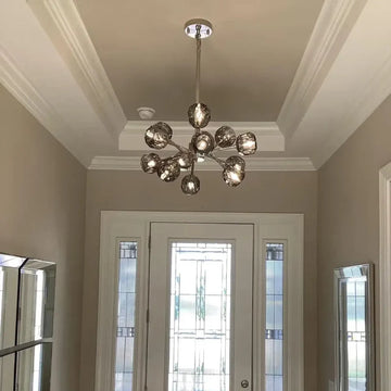 Bille De Crystal Ball Round Chandelier 24"
