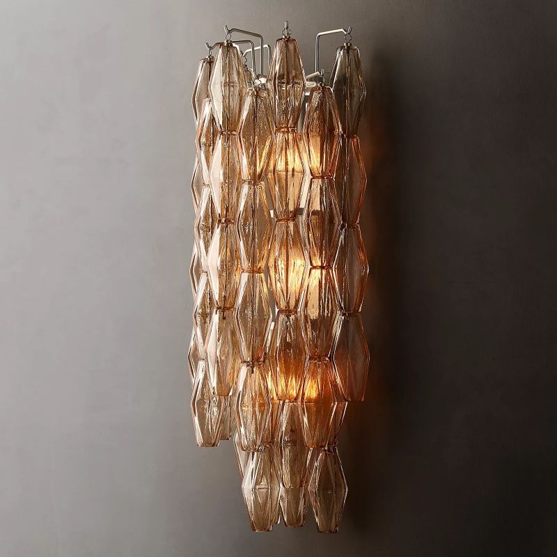 Chavelle Glass Tiered Grand Wall Sconce