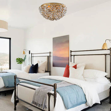 Cherish Crystal Flush Mount for Bedroom