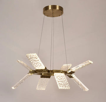 Aimee LED Round Ring Wave Chandelier
