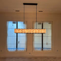 Harlow Calcite Rectangular Chandelier 42