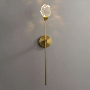 Irene Faceted Crystal Prisms Wall Sconce (Rod)