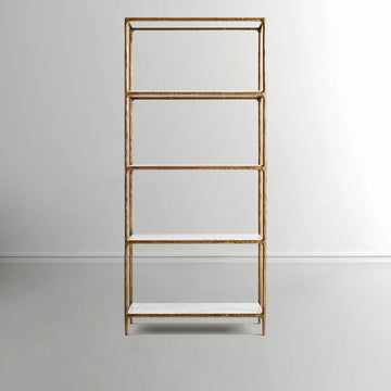Thaddeus White Marble Shelving