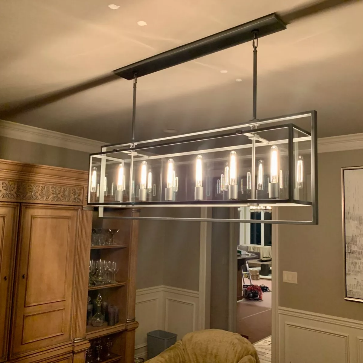 Baker Rectangular Chandelier 72"
