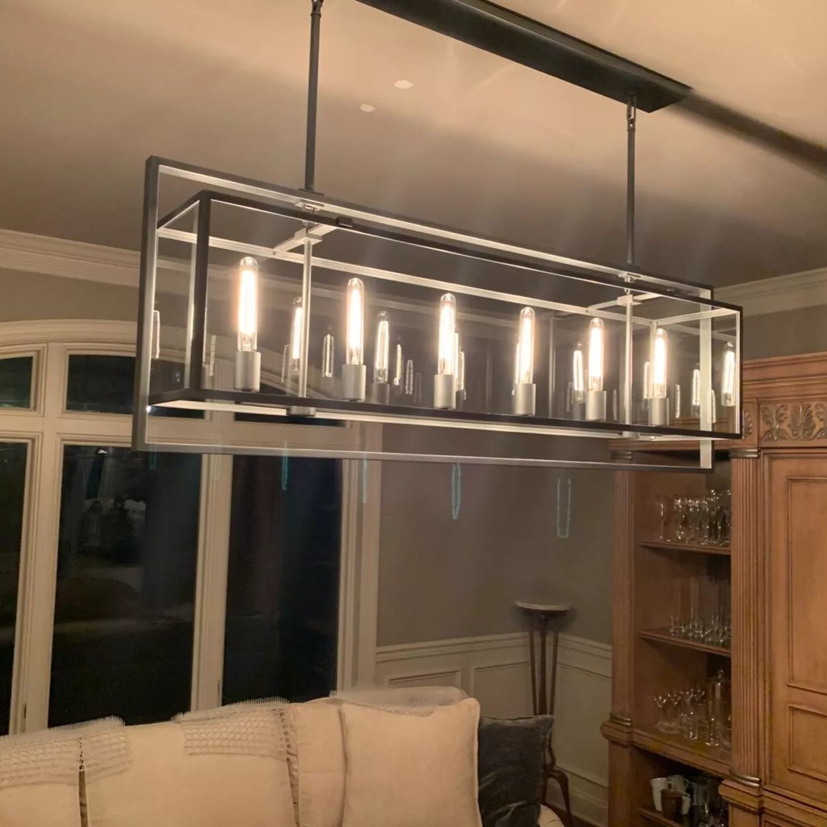 Baker Rectangular Chandelier 72"