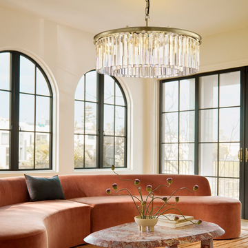 Reis Crystal Round Chandelier 32"