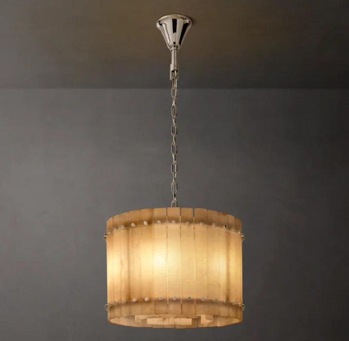 San Marcus Alabaster Round Chandelier 22"