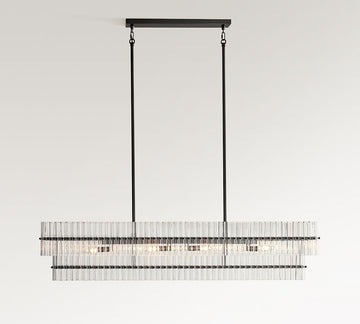 Mallory Crystal Linear Chandelier (40"-55")