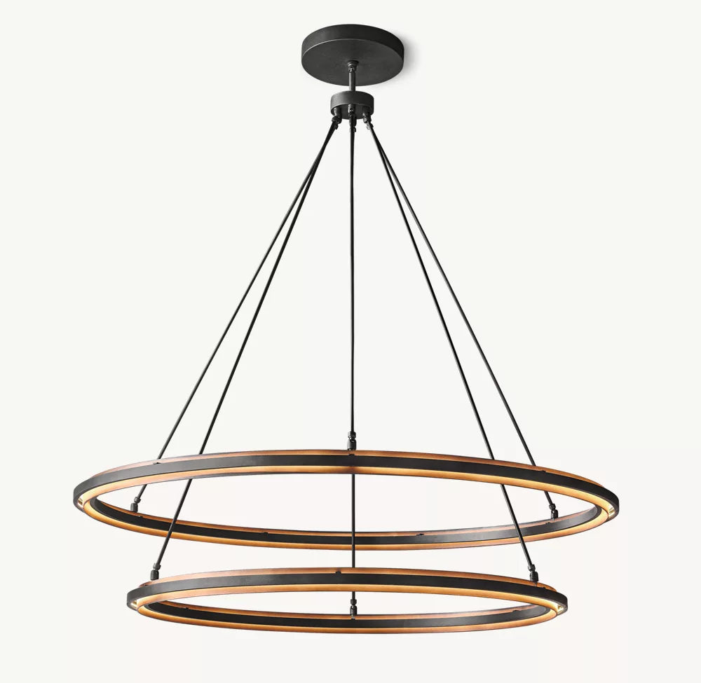 Perala Two-Tier Round Chandelier 60"
