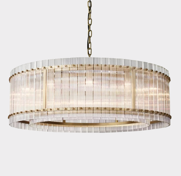 Marcus Glass Round Chandelier 48"