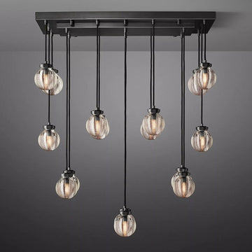 Pearl Rectangular Chandelier 36"