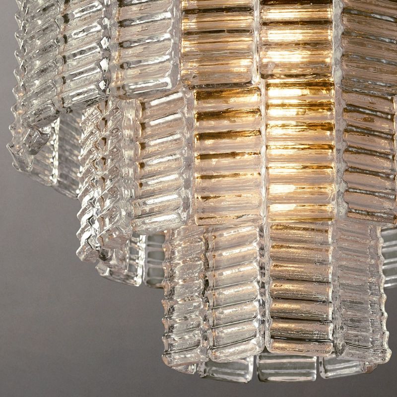 Sarella Clear Glass Pendant 16"