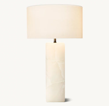 Sarezza Stone Square Table Lamp